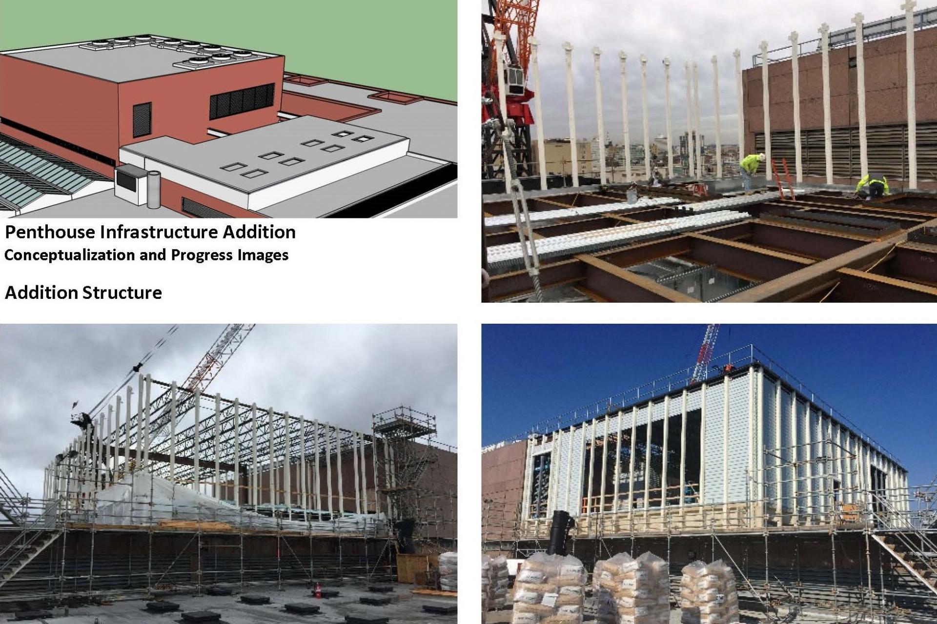 Penthouse MER framing underway